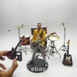 Miniature De Batterie Et Guitares The Queen Plus Figure D'action Freddie Mercure