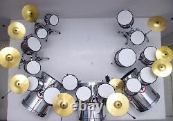 Miniature Drum Set Kit Ludwig Triple Basse Drum Guitare Basse Pour L'affichage Seulement