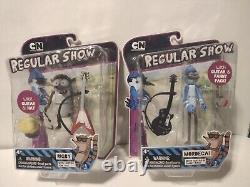 Mordecai et Rigby avec des guitares, ensemble de figurines d'action Regular Show