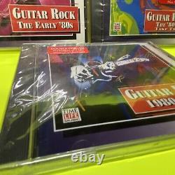 Musique Time Life Rock Guitare. Ensemble Rock Guitare des années 1980, 4 CD dont 3 scellés et 1 non OOP.