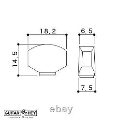 NOUVEAU Jeu de 7 accordeurs verrouillables Gotoh SG381-07 MGT en ligne NON-échelonnés NOIRS