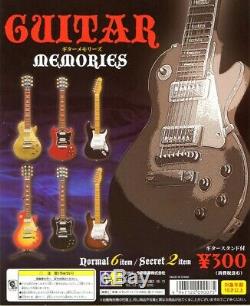 New Konno Guitar Souvenirs Instrument De Musique Capsule Toy Set Complet De 6 Guitares