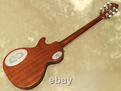 New Zemaitis Cs24su Wood Leaf Maple Amber Burst Mij Laquer Pour Guitare Électrique