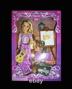 Nouveau Disney Store Rapunzel Chant 11 Poupée Deluxe Set Guitar Tangled Princesse