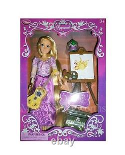 Nouveau Disney Store Rapunzel Chant 11 Poupée Deluxe Set Guitar Tangled Princesse