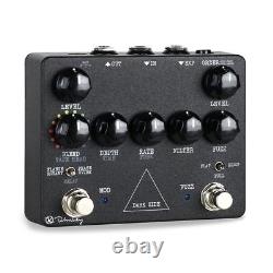 Nouveau Keeley Dark Side Delay Fuzz Phaser Flanger Pédale d'Effets pour Guitare