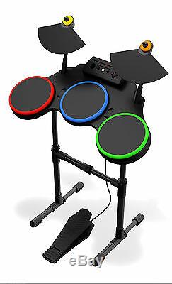 Nouveau Ps3 Guitar Hero World Tour Sans Fil Drums Kit Drum Set Playstation 3