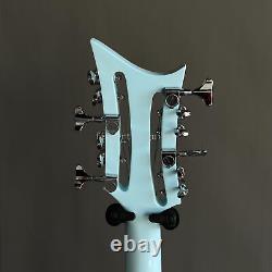 Nouvelle basse électrique spéciale à 12 cordes 4+8 cordes, basse bleue, quincaillerie chromée