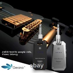Obtenez le système sans fil pour guitare Getaria 5.8 GHz - Ensemble émetteur-récepteur pour guitare 4