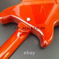 Orange Gloss Finition Guitare Électrique Solide Acajou Body Rosewood Fingerboard 22f