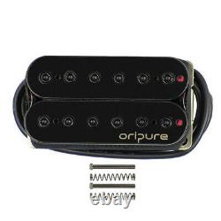 Oripure Alnico 5 Hh Guitar Pickup Set Humbucker Neck Bridge Pickups 15-16k Noir
