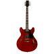 Peavey Jf-1 Hollow-body Jazz Style Guitare Électrique, Transparent Red #00532230