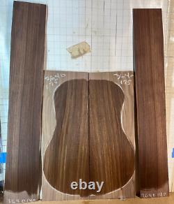 Placage de luthier de guitare en bois de noyer noir de l'Est ancien, quart-de-rond pour le dos et les côtés