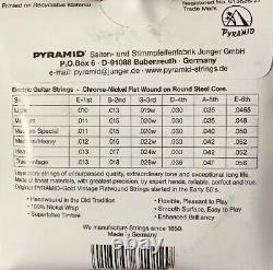 Pyramid Gold Flatwound 12 String 10-46 Guitar Strings Set Flat Wound