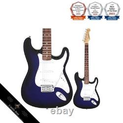 Set de débutant de guitare électrique type Stratocaster 7 pièces Legend LST-Z BBS