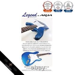 Set de débutant guitare électrique type Stratocaster avec mini ampli 15 pièces Légende