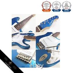Set de débutant guitare électrique type Stratocaster avec mini ampli 15 pièces Légende