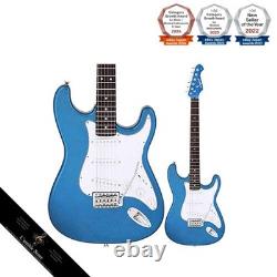 Set de débutant guitare électrique type Stratocaster avec mini ampli 15 pièces Légende