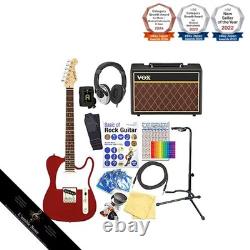 Set de débutant guitare électrique type Telecaster, ensemble de 15 pièces avec amplificateur VOX