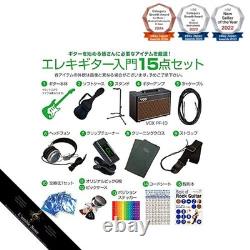 Set de débutant guitare électrique type Telecaster, ensemble de 15 pièces avec amplificateur VOX