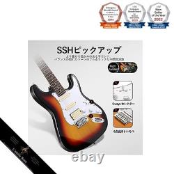 Set de guitare électrique Donner pour débutants avec micros ST SSH, taille complète de 39 pouces