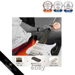 Set de guitare électrique Donner pour débutants avec micros ST SSH, taille complète de 39 pouces