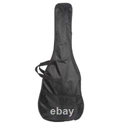 Set de guitare électrique Lightning avec cordon d'alimentation, sangle, sac et médiators noir et bleu