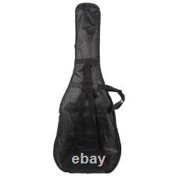 Set de guitare électrique Lightning avec cordon d'alimentation, sangle, sac et médiators noir et bleu