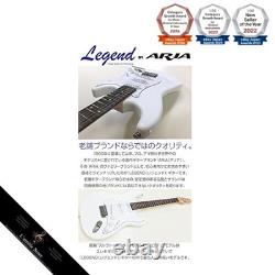 Set de guitare électrique débutant type Stratocaster 7 pièces Legend LST-Z WH