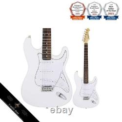 Set de guitare électrique débutant type Stratocaster 7 pièces Legend LST-Z WH