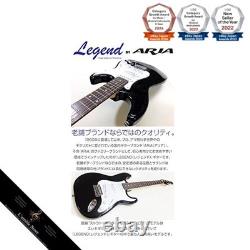 Set débutant guitare électrique type Stratocaster 7 pièces Legend LST-Z BKBK