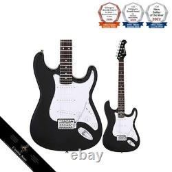Set débutant guitare électrique type Stratocaster 7 pièces Legend LST-Z BKBK