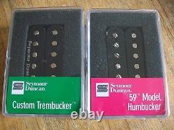 Seymour Duncan Tb-5 Duncan Custom et Sh-1n 59 Modèle Ensemble de Micros Humbucker Noir