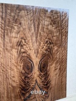 Table de guitare ou bois de dos en noyer noir très figuré, assorti pour luthier