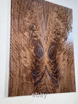Table de guitare ou bois de dos en noyer noir très figuré, assorti pour luthier