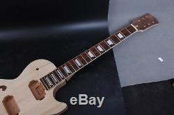 Unfinished 1régler Acajou Corps Guitare + Guitare Électrique Cou Diy Projet Guitare