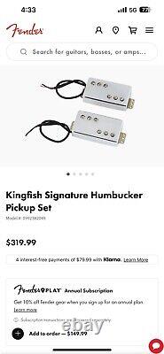 Véritable ensemble de micros de guitare Tele/Telecaster Fender Kingfish Signature Humbucker