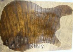 Y461 5a Flame Golden Phoebe Wood Les Paul Guitar/bass Fat Top Set Luthier Supply